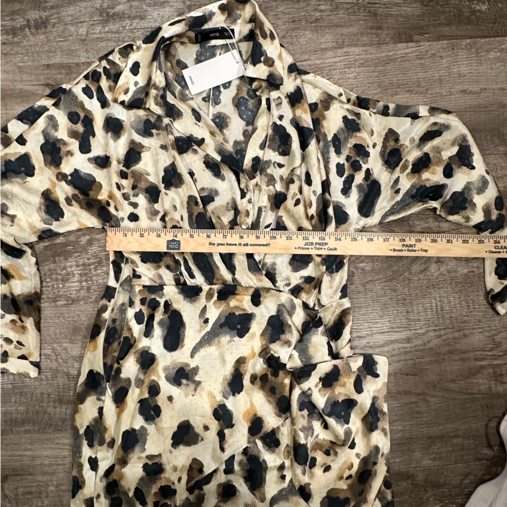 Mango Leopard Print Mini‎ Dress - Picture 6 of 7